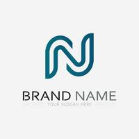 N Letter Logo Template vector