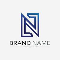 N Letter Logo Template vector