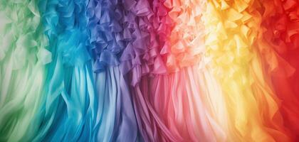 AI Generated Colorful Drapes Background photo