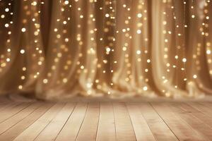 Ai Generated Sparkling Curtain Background photo
