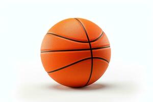 Ai Generated Basketball Isolated on White photo