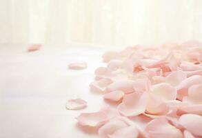 AI Generated Flower Petals Background photo