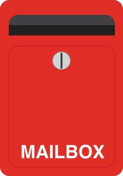 Open mailbox icon. Flat illustration of open mailbox vector icon isolated on white background