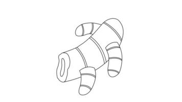 Animation forms a sketch of the turmeric icon video