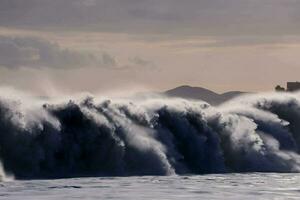 Sea with waves photo