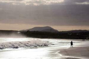 Sea with waves photo