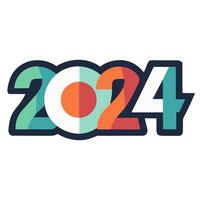 contemporary graphics for the new year 2024 photo