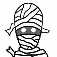 art cartoon mummy character illustration photo