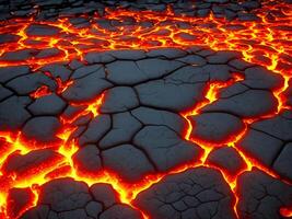 red hot lava texture, 3d render photo