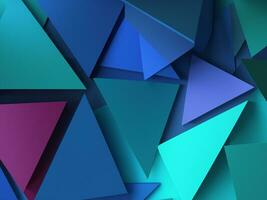 3d render of geometric shapes background. photo