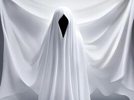 ghost on a dark background, 3d illustration photo