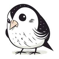 Penguin on a white background. vector illustration. eps 10