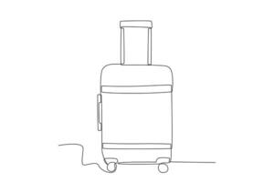 A tourist's suitcase vector