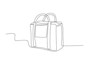 A large bag for carry-on storage vector