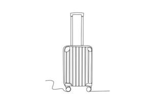 un maleta para vacaciones vector
