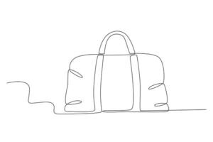 A large bag for departure vector