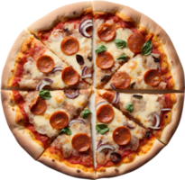 ai generativo ,pizza, queso pizza, pepperoni pizza, margarita png