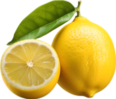 ai generativo ,Limone frutta, fresco Limone, maturo Limone, succoso Limone png