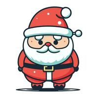 Cute Santa Claus. Vector illustration of a Santa Claus character.