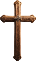 croix, illustration, religion, Jésus Christ, forme, religieux, crucifix, foi, Dieu, saint, silhouette, graphique, isolé, blanc, abstrait, art, catholique, ai génératif png