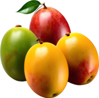 ai génératif ,mangue fruit, Frais mangues, Jaune mangue, png