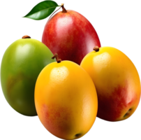 AI generative ,Mango fruit, Fresh mangoes, Yellow mango, png