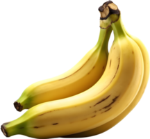 ai generativo, banana fruta, fresco bananas, amarelo banana, png