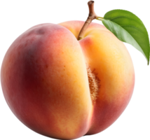 ai generativ Pfirsich Frucht, frisch Pfirsiche png