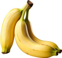 ai generatief, banaan fruit, vers bananen, geel banaan, png