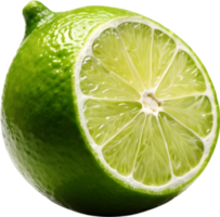 AI generative ,Lime fruit, Fresh lime, Ripe lime, Juicy lime, Tangy lime png