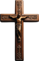 croix, illustration, religion, Jésus Christ, forme, religieux, crucifix, foi, Dieu, saint, silhouette, graphique, isolé, blanc, abstrait, art, catholique, ai génératif png