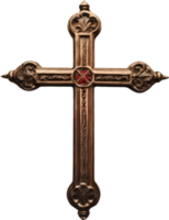 croix, illustration, religion, Jésus Christ, forme, religieux, crucifix, foi, Dieu, saint, silhouette, graphique, isolé, blanc, abstrait, art, catholique, ai génératif png