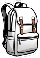 tecknad serie ryggsäck, ryggsäck, ryggsäck ClipArt, ryggsäck ClipArt, ryggsäck ClipArt, ryggsäck ai generativ png
