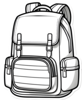 dessin animé sac à dos, sac à dos, sac à dos clipart, sac à dos clipart, sac à dos clipart, sac à dos ai génératif png