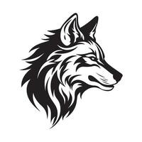 Wolf Head Vector Image, Art, Logo