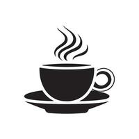 café taza vector de icono, logo, diseño