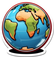 globe clipart  ai generative png