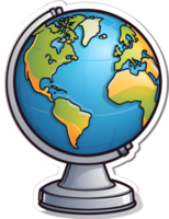 globe clipart  ai generative png