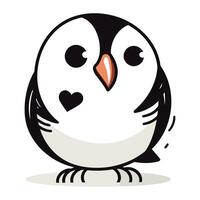 Penguin cartoon design. Animal zoo life nature character childhood and adorable theme Vector illustration