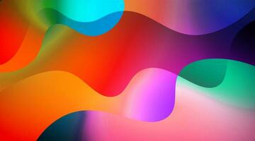 Abstract gradient background with waves shapes photo