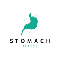 estómago logo, sencillo diseño para marcas con un minimalista concepto, vector humano salud templet ilustración
