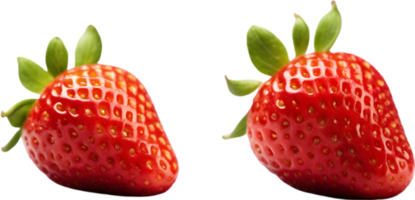 ai generativ ,jordgubbe frukt, färsk jordgubbar, röd jordgubb png
