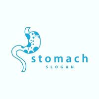 Stomach Logo, Simple Design for Brands with a Minimalist Concept, Vector Human Health Templet Illustration