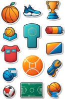 office supplies icon set, illustration ai generative png