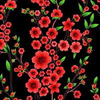 floral abstract pattern suitable for textile and printing needs vector