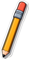 color pencils sticker, png, transparent background ai generative png