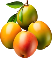 ai generativ ,Mango Frucht, frisch Mangos, Gelb Mango, png