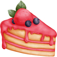 cake met aardbei png