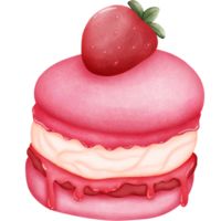 pastel con fresa png