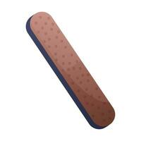 Nail file. Pedicure, manicure in beauty spa salon tools, accessories. Polished fingernails, equipment, tools. Beauty treatment, skin and body care routine vector